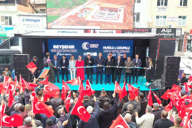 Konya Beyşehir’de açılış ve temel atma